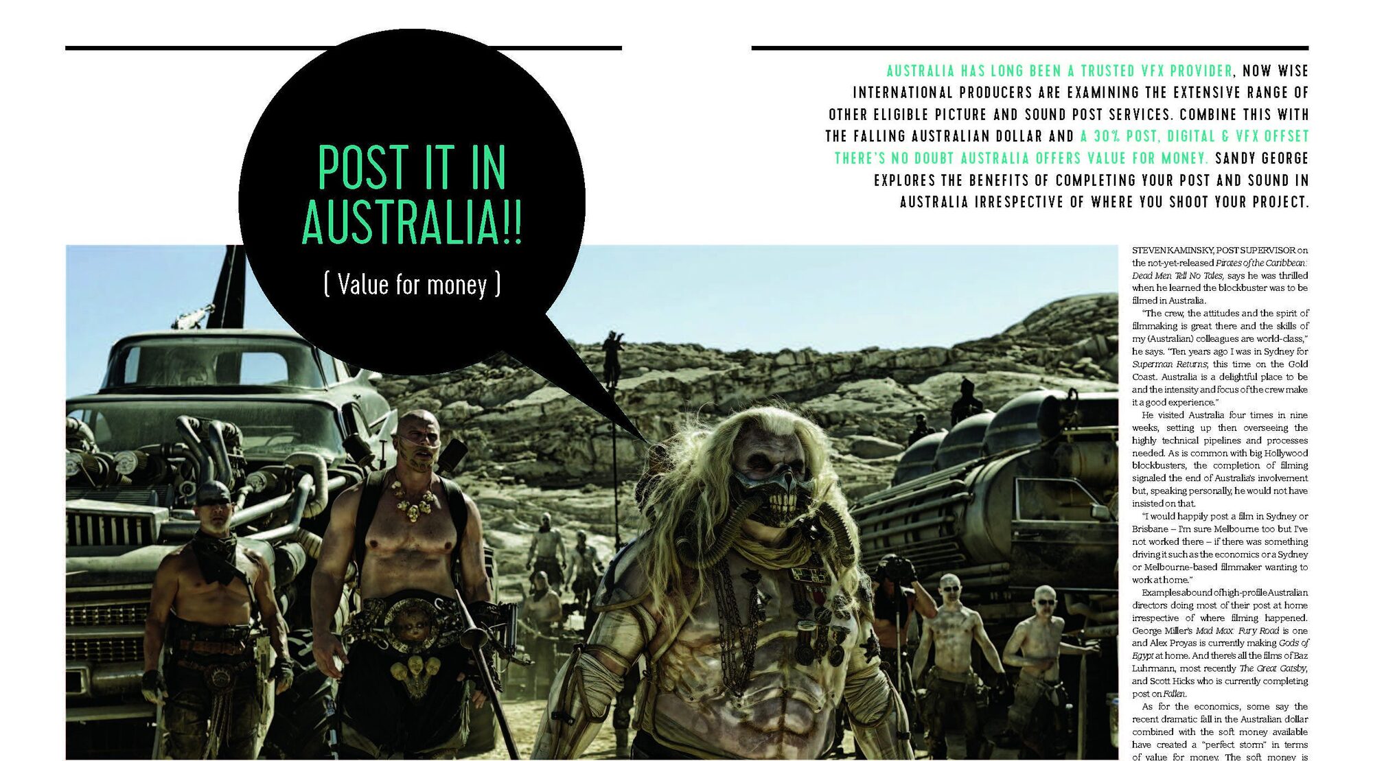 AUSFILM MAGAZINE ISSUE #3 – THE POST & SOUND ISSUE